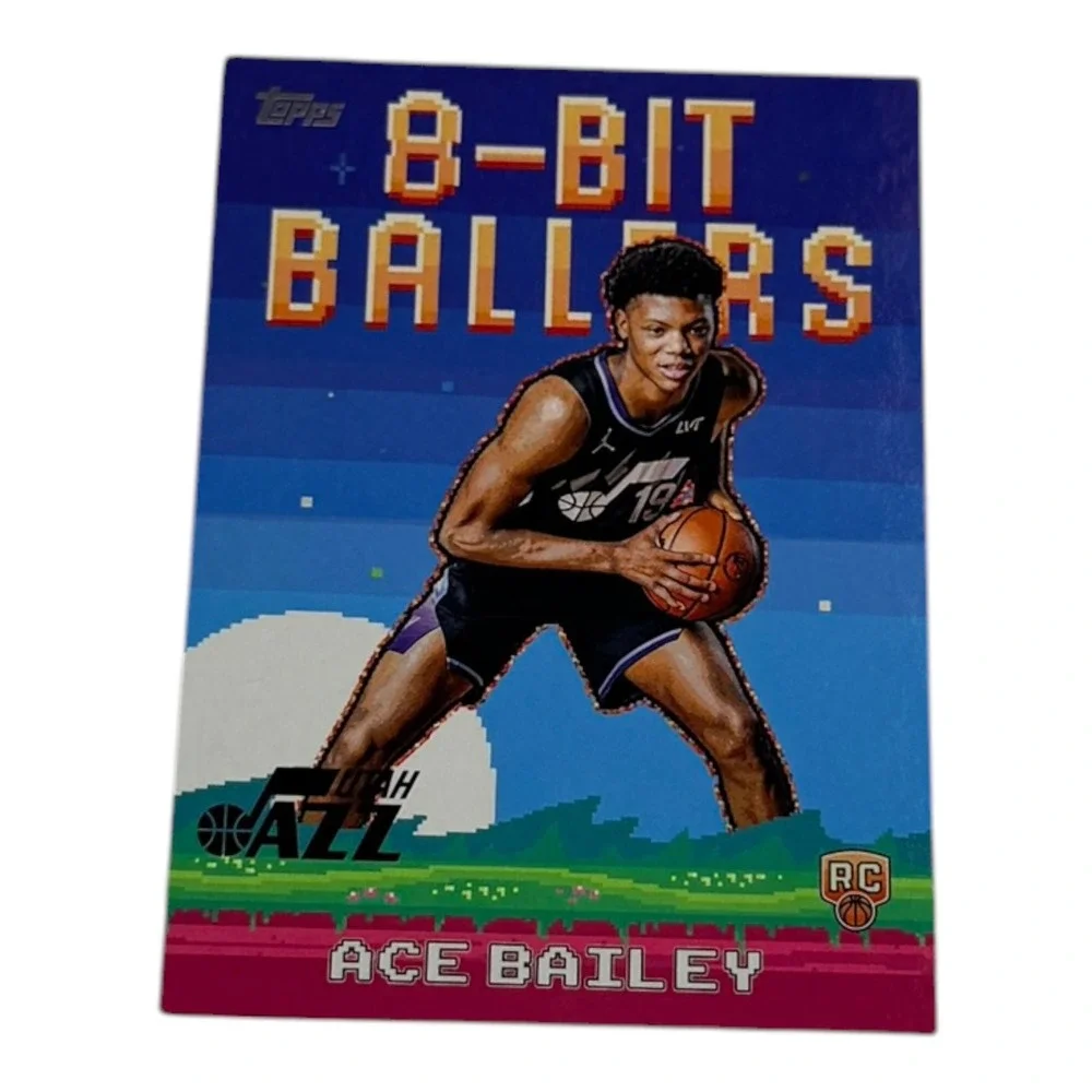 2025‎ Topps 8-Bit Ballers Ace Bailey Utah Jazz Rookie RC Insert Card 8B-35 NBA